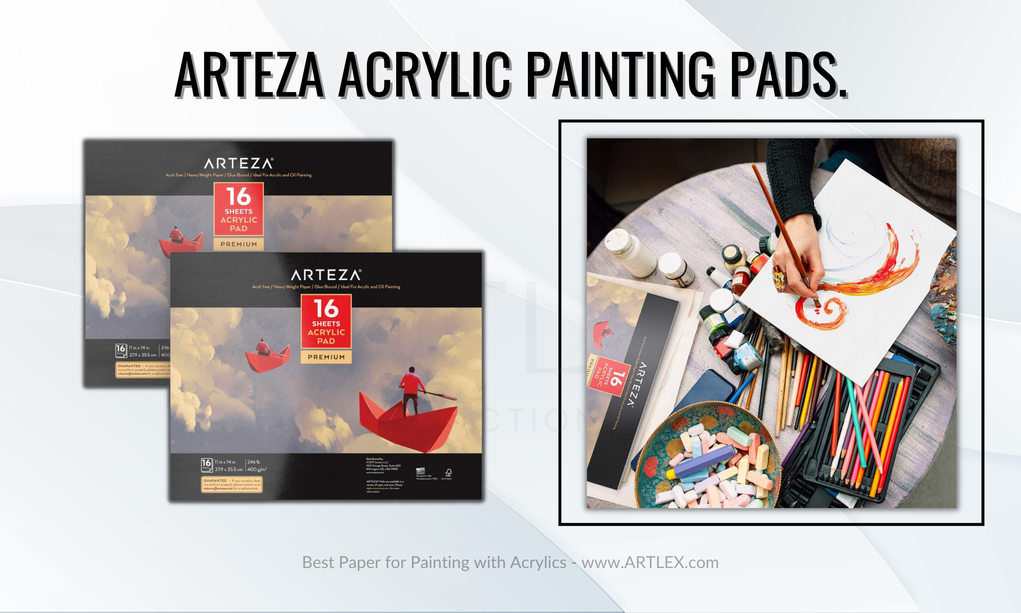 Paper for acrylic painting  Paper for acrylic paint 260 GSM won't bend