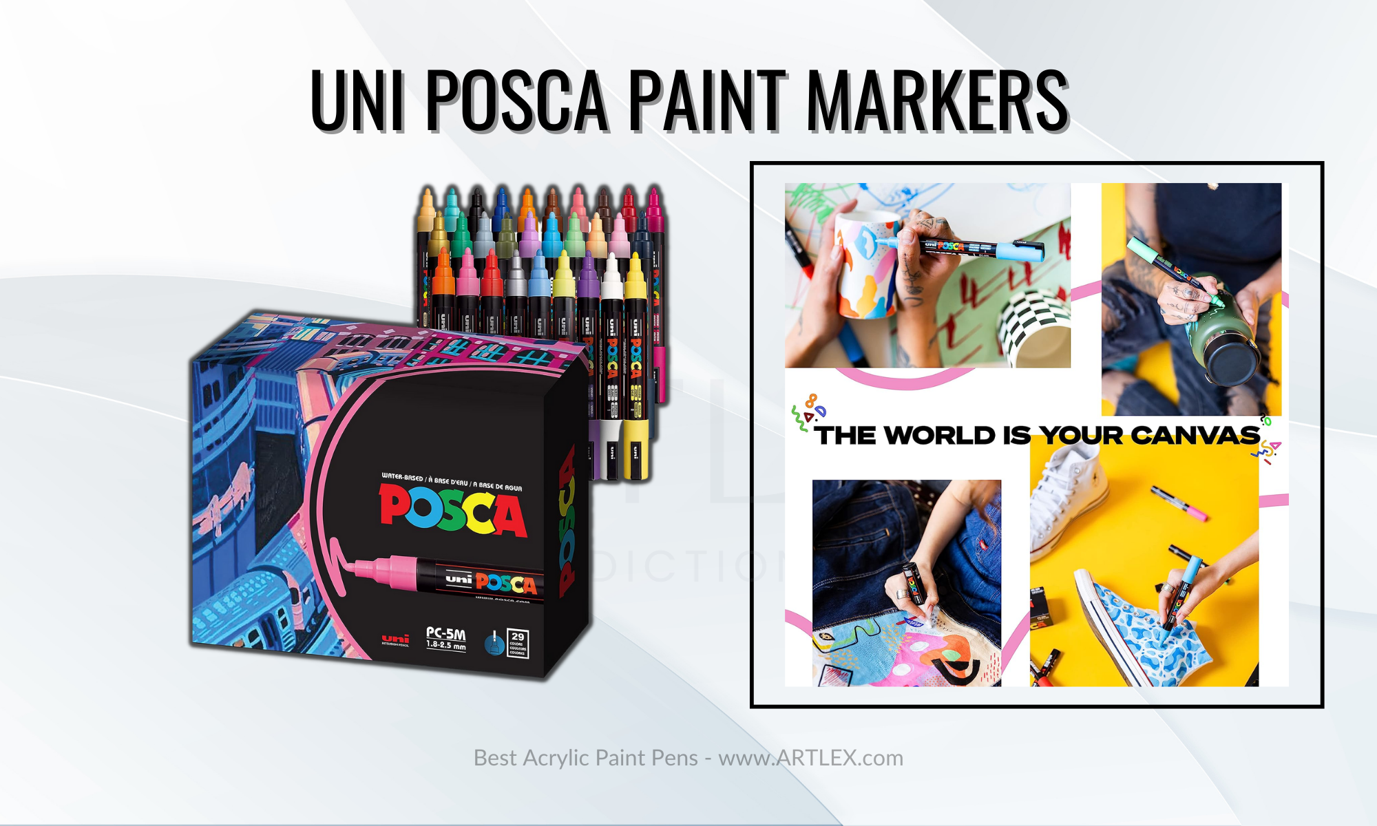 POSCA PC-5M Ultra-Fine Advertising Pen: Versatile, Durable