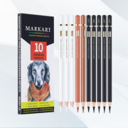 1 Set Of 8 Blue Sketching Pencils For Art Students, Charcoal Sketch Pencils,  Highlight Pencils, Soft Carbon Sketching Pencils